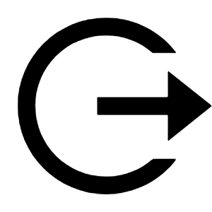 Logout Circle R Line Icon from Remix Line Set