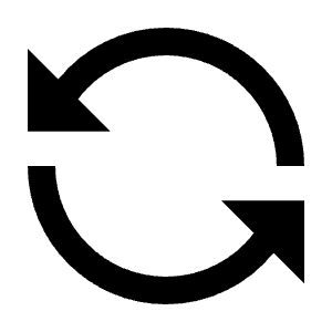 Loop Left Fill Icon from Remix Fill Set