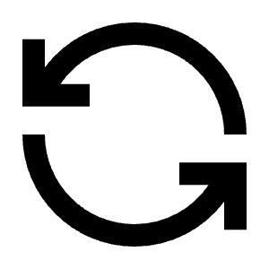 Loop Left Line Icon from Remix Line Set