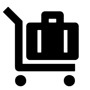 Luggage Cart Fill Icon from Remix Fill Set