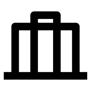 Luggage Deposit Line Icon from Remix Line Set