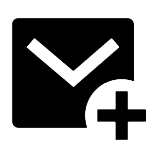 Mail Add Fill Icon from Remix Fill Set