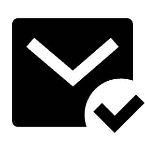 Mail Check Fill Icon from Remix Fill Set