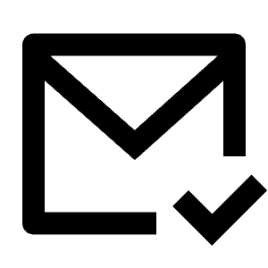 Mail Check Line Icon from Remix Line Set