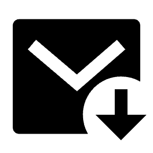 Mail Download Fill Icon from Remix Fill Set