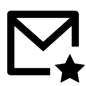 Mail Star Line Icon from Remix Line Set