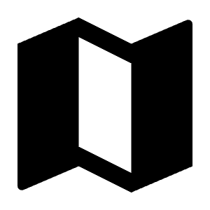 Map 2 Fill Icon from Remix Fill Set