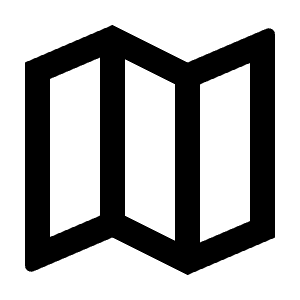 Map 2 Line Icon from Remix Line Set