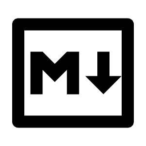 Markdown Line Icon from Remix Line Set
