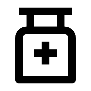Medicine Bottle Line Icon from Remix Line Set