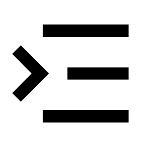 Menu Fold 4 Line Icon from Remix Line Set