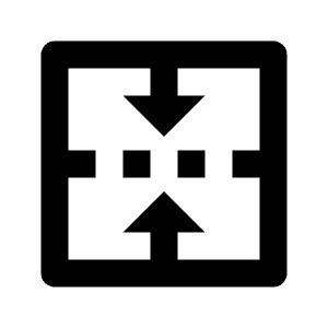 Merge Cells Vertical Icon from Remix Line Set