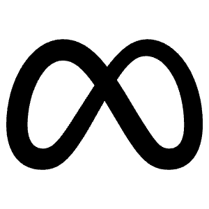 Meta Fill Icon from Remix Fill Set