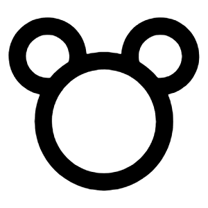 Mickey Line Icon from Remix Line Set