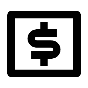 Money Dollar Box Line Icon from Remix Line Set