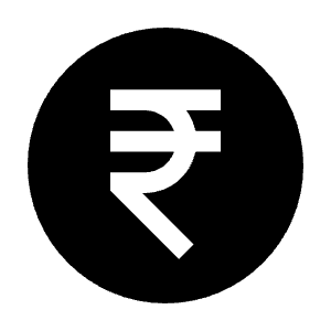 Money Rupee Circle Fill Icon from Remix Fill Set