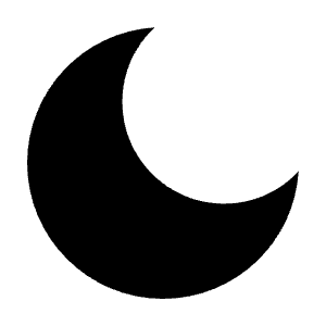 Moon Fill Icon from Remix Fill Set