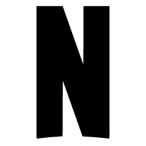 Netflix Fill Icon from Remix Fill Set