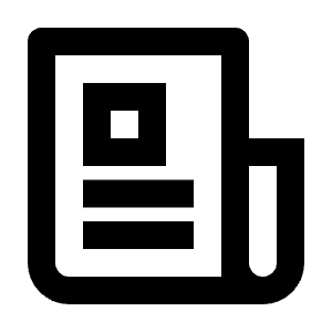 Newspaper Line Icon from Remix Line Set