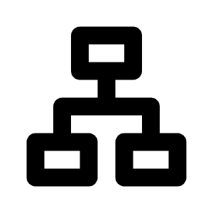 Organization Chart Icon from Remix Line Set