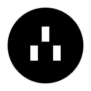 Outlet 2 Fill Icon from Remix Fill Set