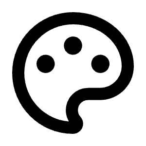 Palette Line Icon from Remix Line Set
