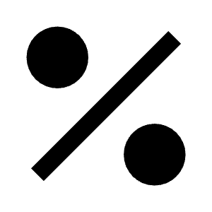 Percent Fill Icon from Remix Fill Set