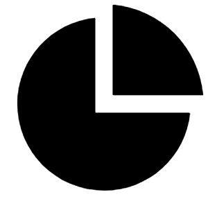 Pie Chart 2 Fill Icon from Remix Fill Set