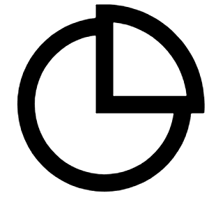 Pie Chart 2 Line Icon from Remix Line Set