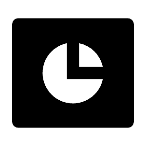 Pie Chart Box Fill Icon from Remix Fill Set