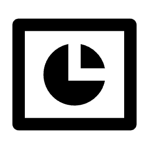 Pie Chart Box Line Icon from Remix Line Set