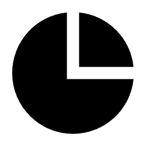 Pie Chart Fill Icon from Remix Fill Set