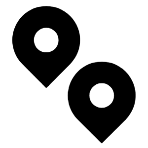 Pin Distance Fill Icon from Remix Fill Set