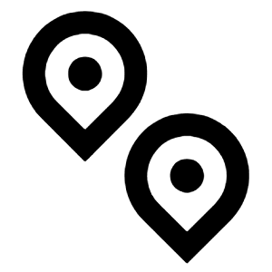 Pin Distance Line Icon from Remix Line Set