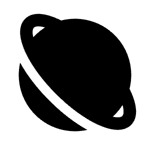 Planet Fill Icon from Remix Fill Set