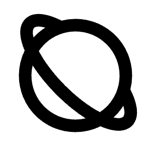 Planet Line Icon from Remix Line Set