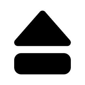 Player Eject Icon from Tabler Filled Set