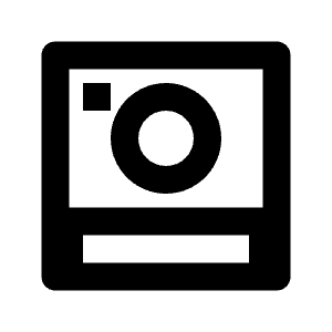 Polaroid 2 Line Icon from Remix Line Set