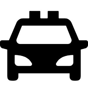 Police Car Fill Icon from Remix Fill Set