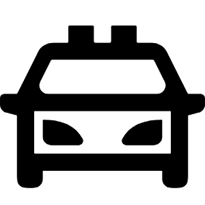 Police Car Line Icon from Remix Line Set