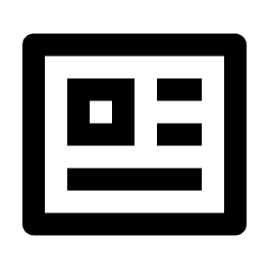 Profile Line Icon from Remix Line Set