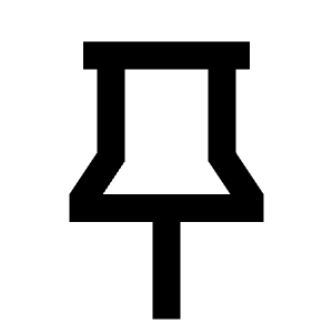 Pushpin 2 Line Icon from Remix Line Set