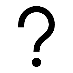 Question Mark Icon from Remix Line Set