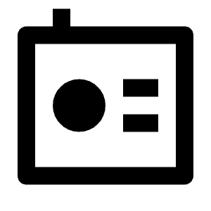 Radio 2 Line Icon from Remix Line Set