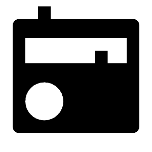 Radio Fill Icon from Remix Fill Set