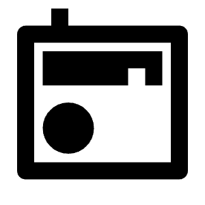 Radio Line Icon from Remix Line Set