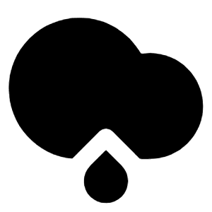 Rainy Fill Icon from Remix Fill Set