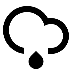 Rainy Line Icon from Remix Line Set
