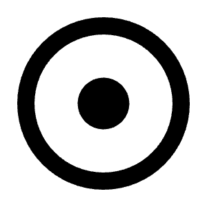 Record Circle Line Icon from Remix Line Set