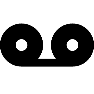 Record Mail Fill Icon from Remix Fill Set